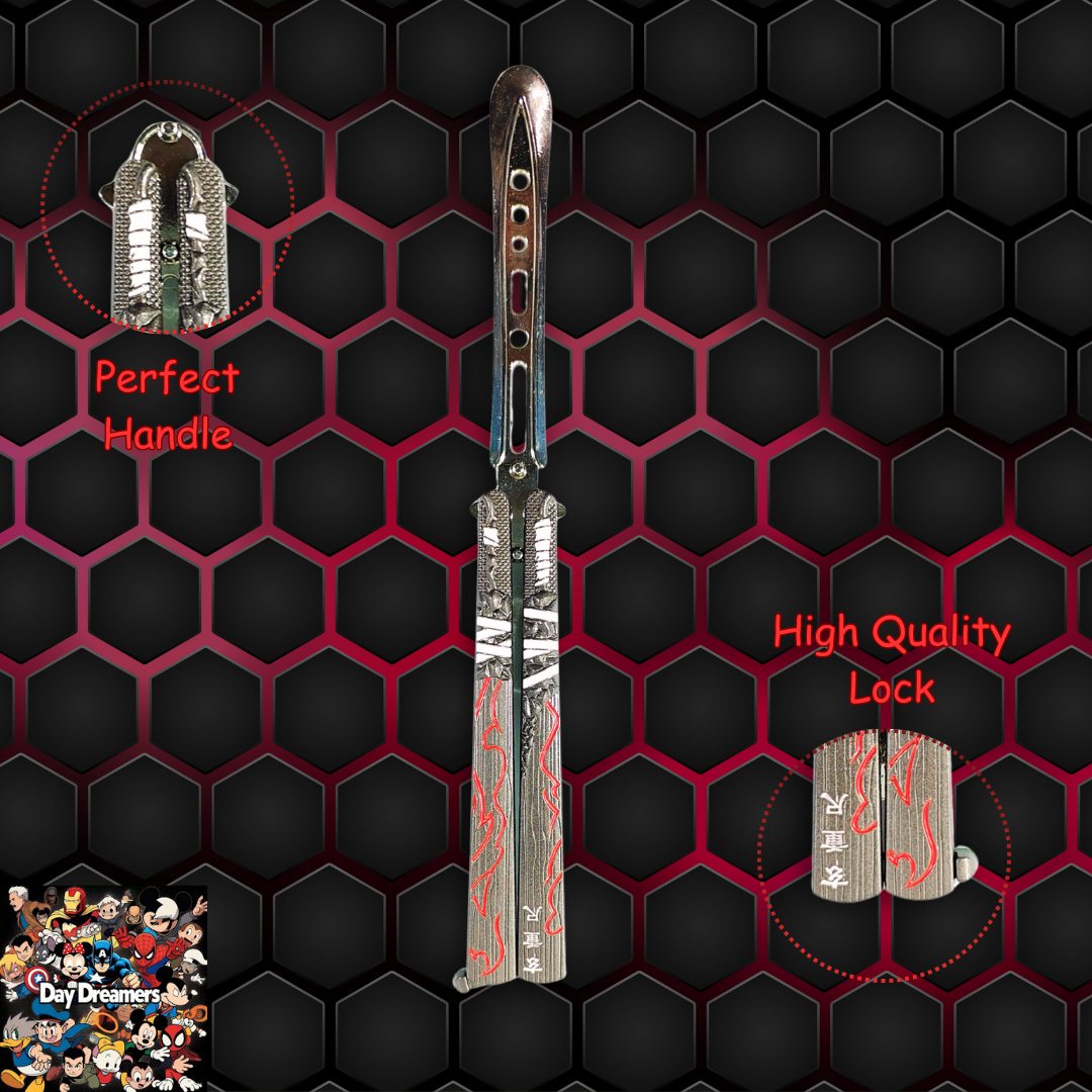 Red Folding butterfly Knife Trainer 